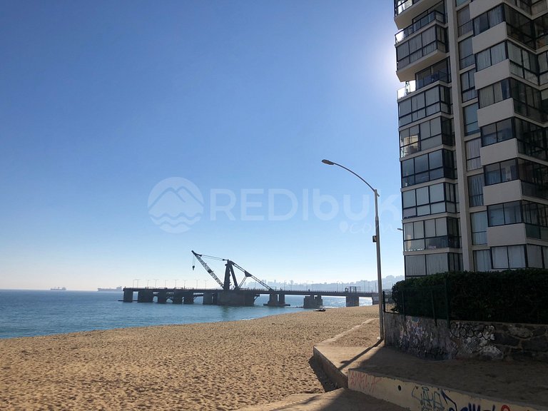 Full vista al mar en San Martín, Viña del Mar