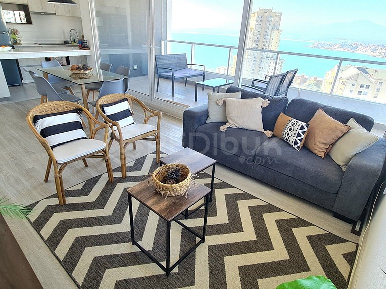 Spacious Family Apartment with Ocean View.