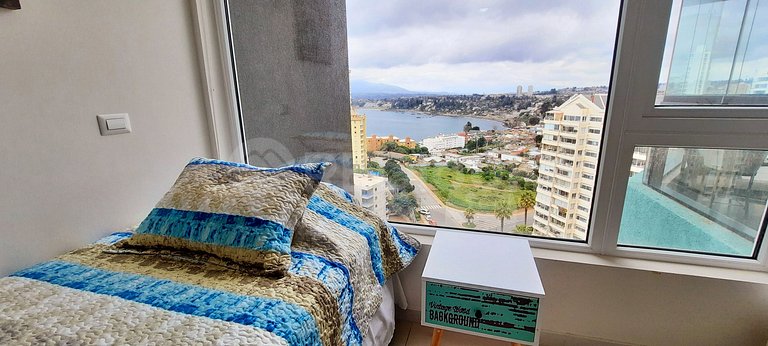 Cozy Apartment with Open View in Concón