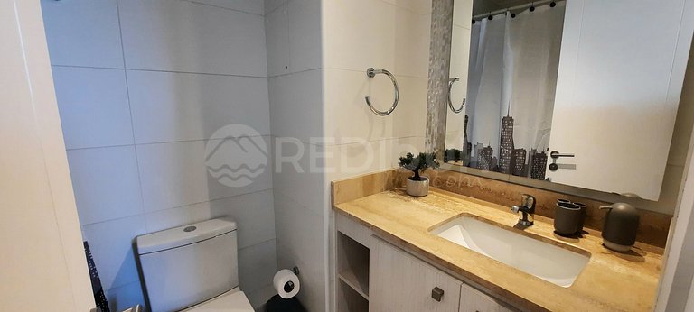 Comfortable apartment with a beautiful view in Concón.
