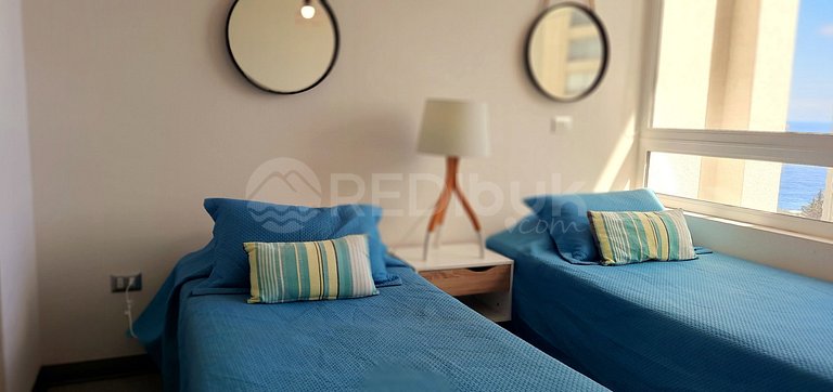 Comfortable apartment with a beautiful view in Concón.