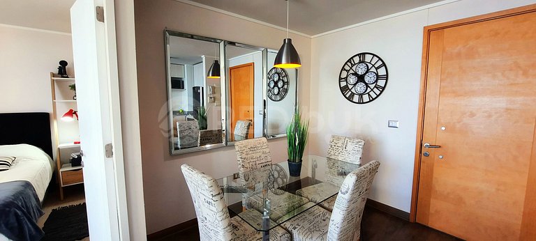 Comfortable apartment with a beautiful view in Concón.