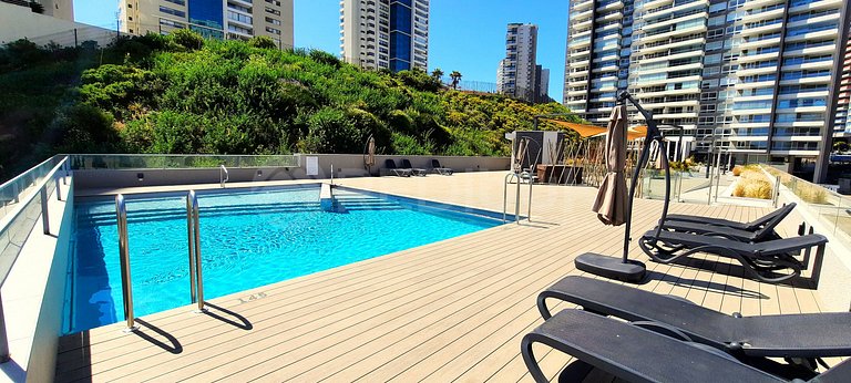 Beautiful apartment in Costa de Montemar, Concón.