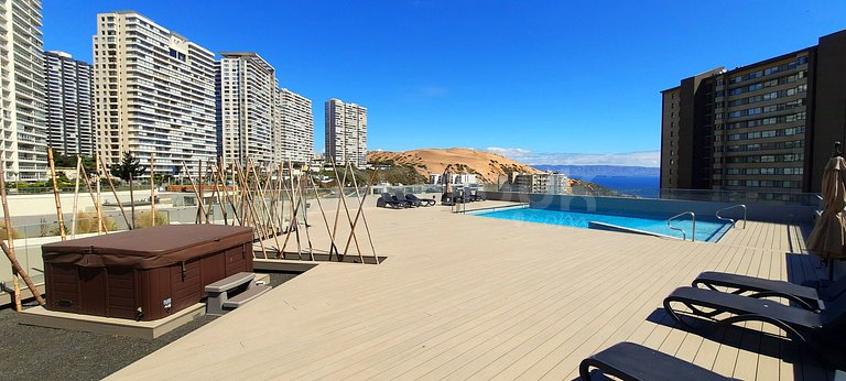 Beautiful apartment in Costa de Montemar, Concón.