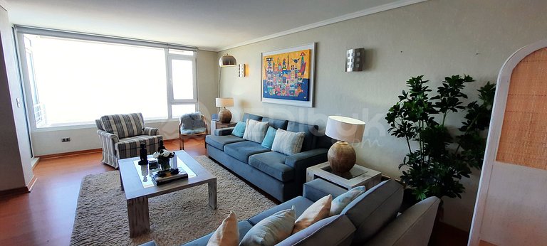Spacious Apartment with Ocean View in Reñaca