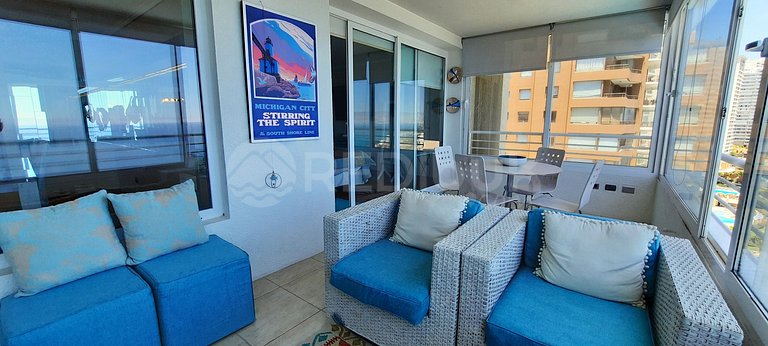 Spacious Apartment with Ocean View in Reñaca