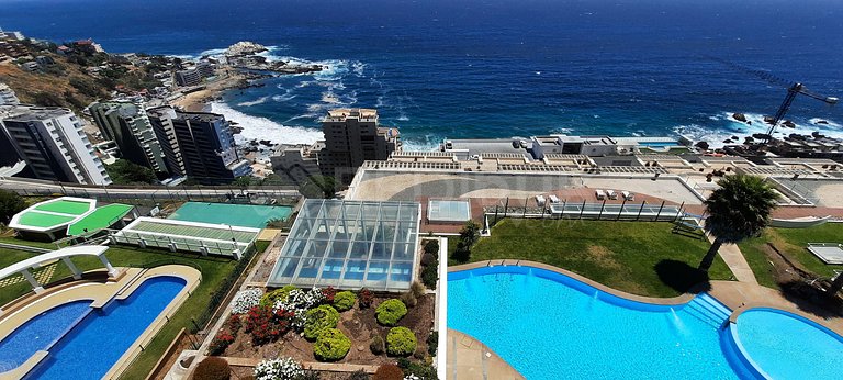 Spacious Apartment with Ocean View in Reñaca