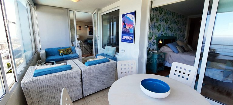 Spacious Apartment with Ocean View in Reñaca