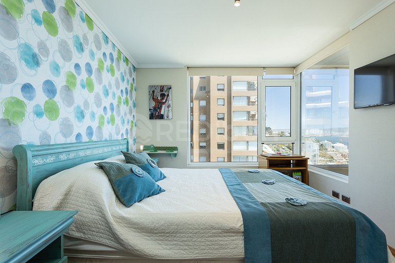 Spacious Apartment with Ocean View in Reñaca