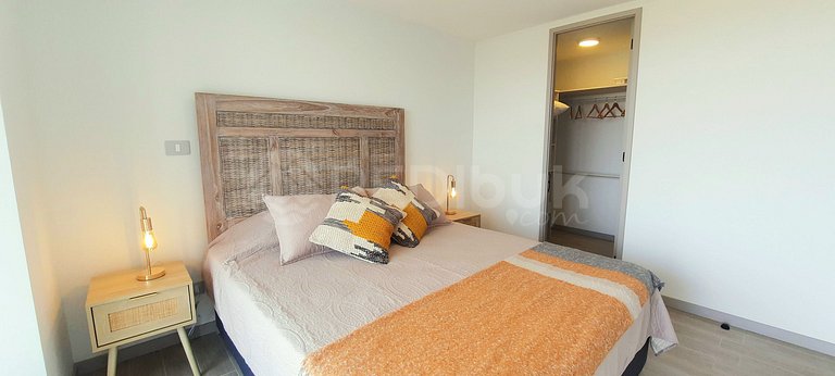 Unbeatable apartment overlooking the dunes and the sea.