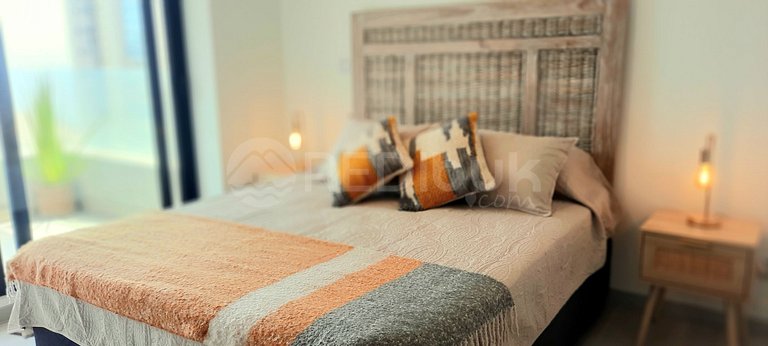 Unbeatable apartment overlooking the dunes and the sea.