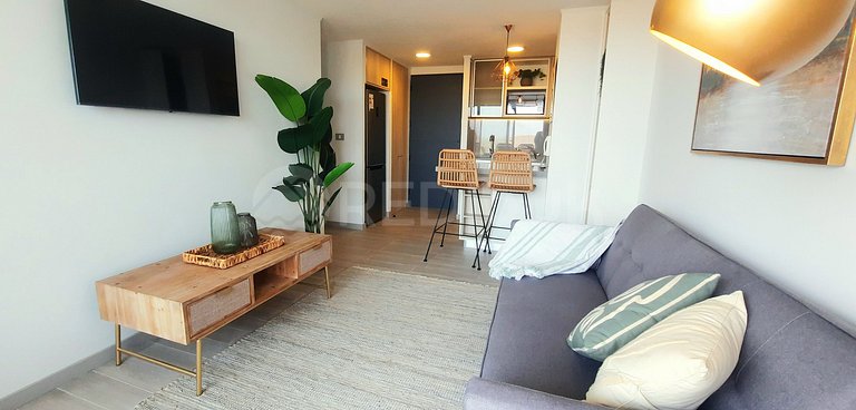Unbeatable apartment overlooking the dunes and the sea.