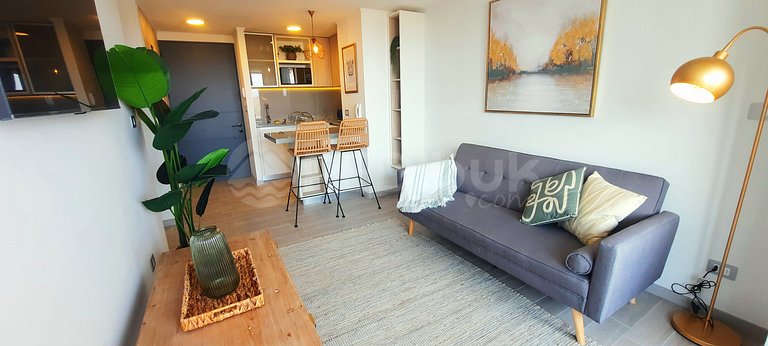 Unbeatable apartment overlooking the dunes and the sea.