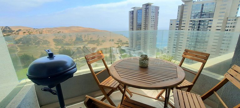 Unbeatable apartment overlooking the dunes and the sea.
