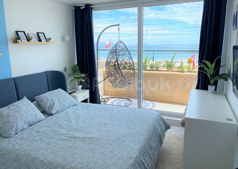 Incomparable apartment in front of the Reñaca beach.