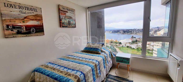 Cozy Apartment with Open View in Concón