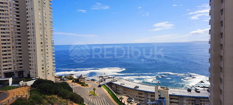 Comfortable apartment with a beautiful view in Concón.