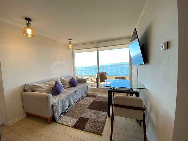 Family apartment with large terrace in Concón.