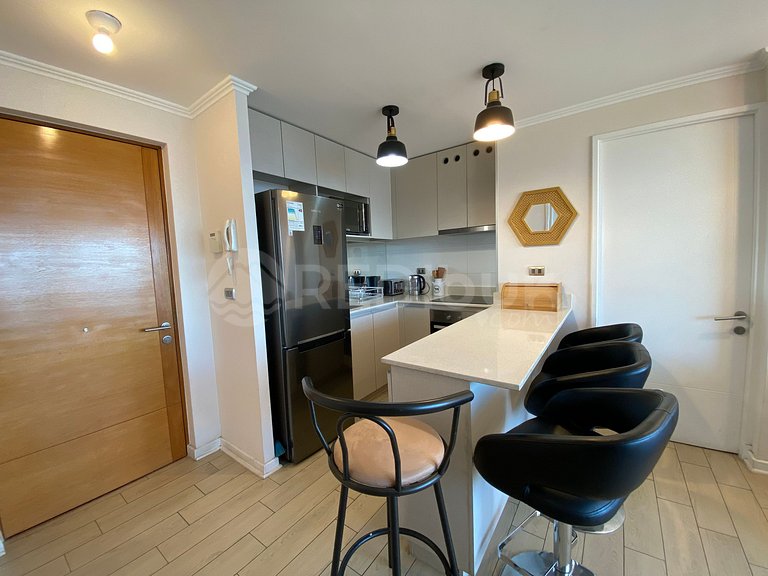 Family apartment with large terrace in Concón.