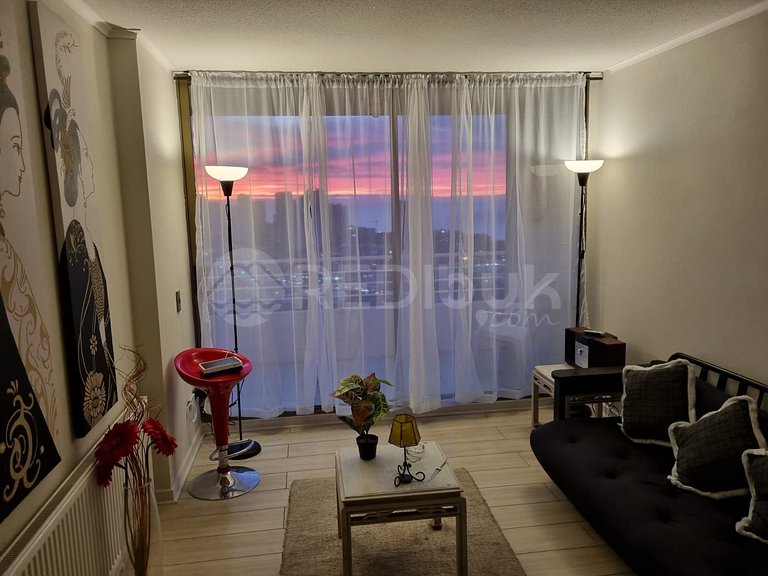 Apartment with a clear view of the sea in Concón.