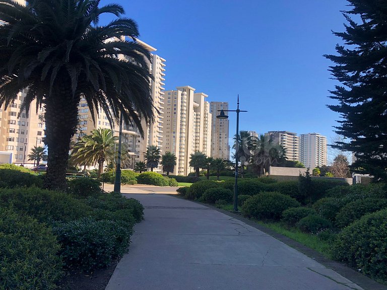 Amplio Depto Familiar con Vista al Mar.