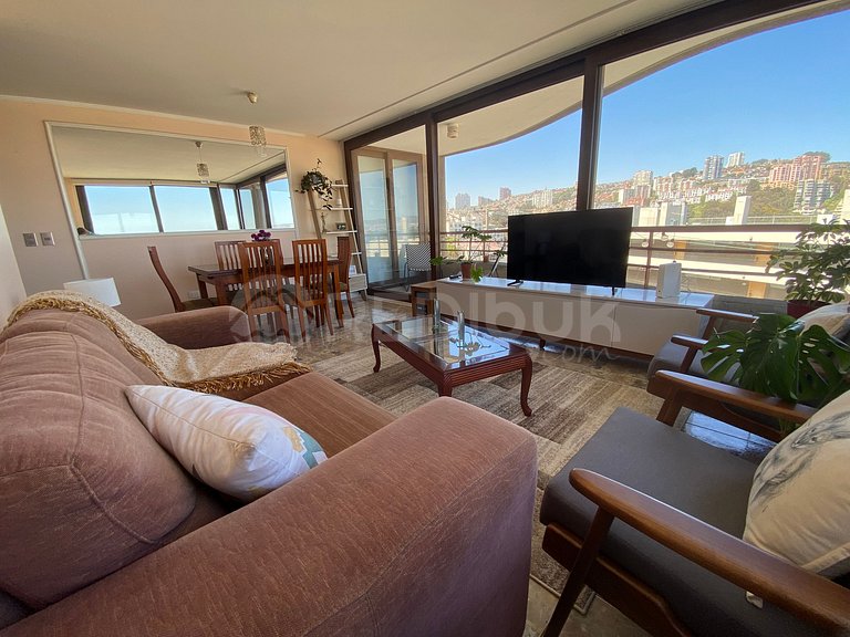 Spacious apartment in the center of Reñaca