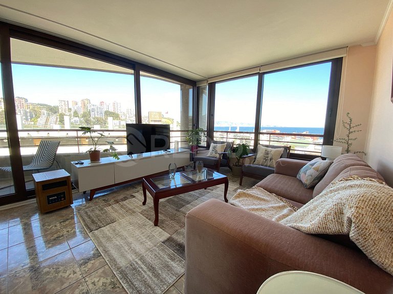 Spacious apartment in the center of Reñaca