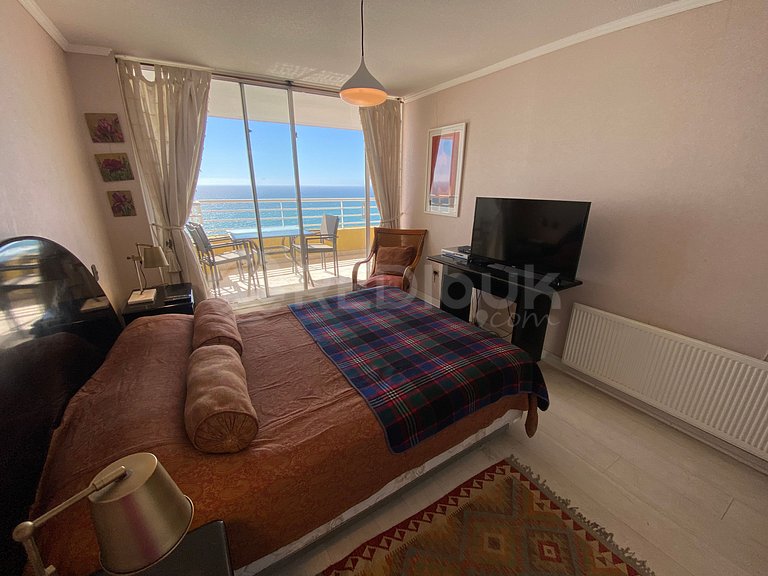 Full Ocean View Family Apartment in Reñaca