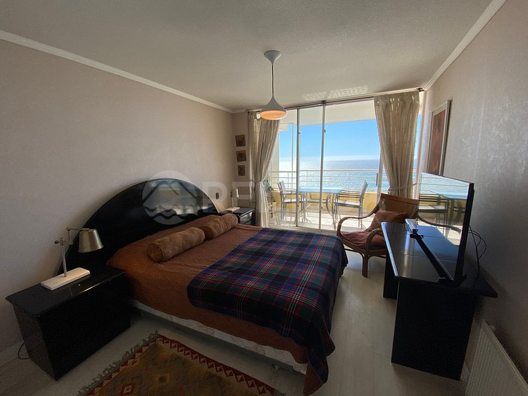 Full Ocean View Family Apartment in Reñaca