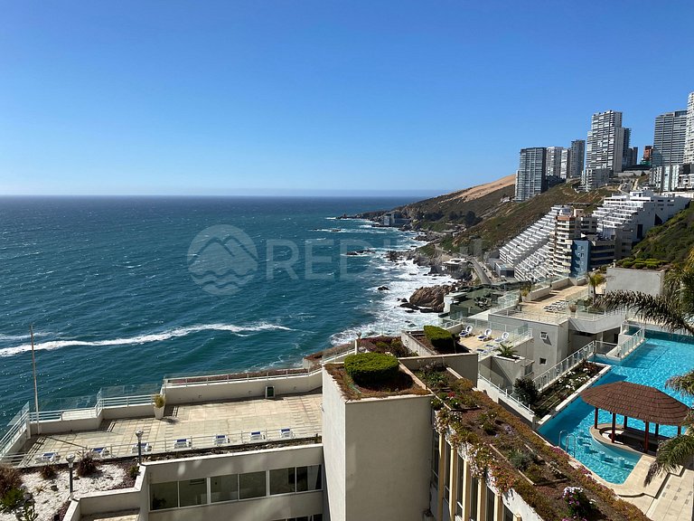 Full Ocean View Family Apartment in Reñaca