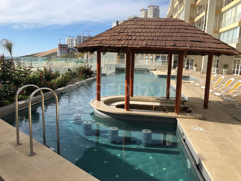 Full Ocean View Family Apartment in Reñaca