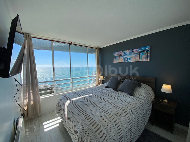 Recently remodeled apartment in Reñaca with ocean views