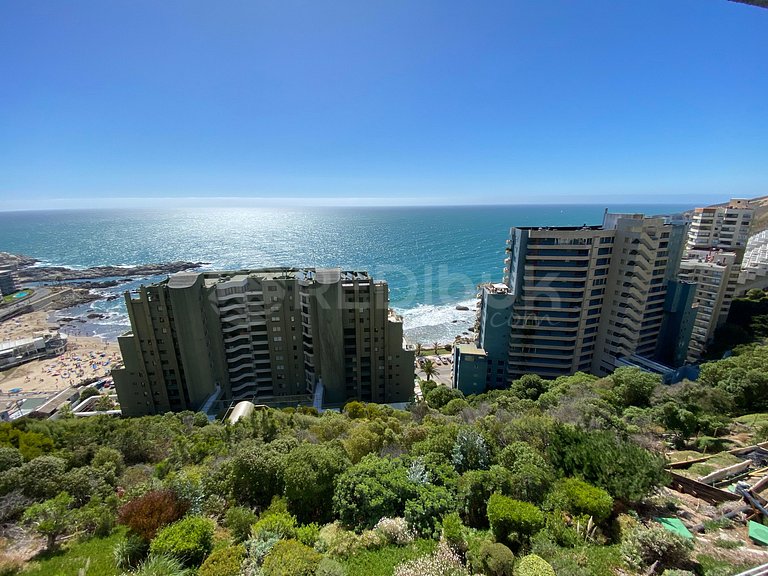 Recently remodeled apartment in Reñaca with ocean views