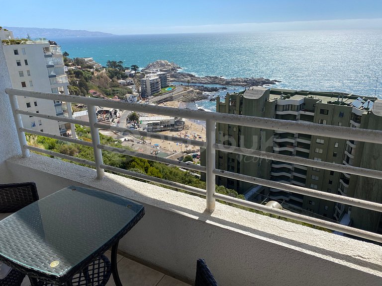 Recently remodeled apartment in Reñaca with ocean views