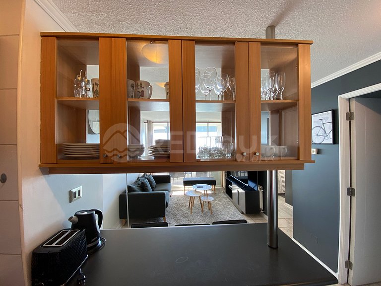 Recently remodeled apartment in Reñaca with ocean views