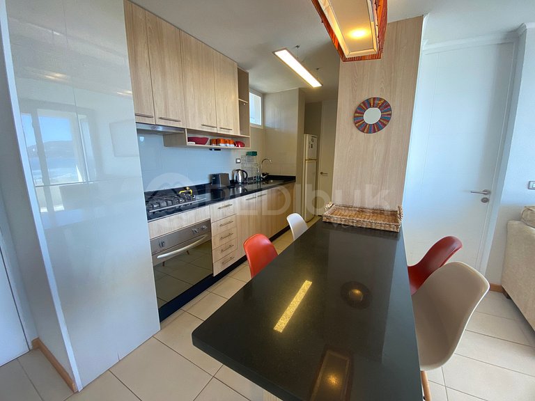 Apartment with incredible ocean views in Papudo.