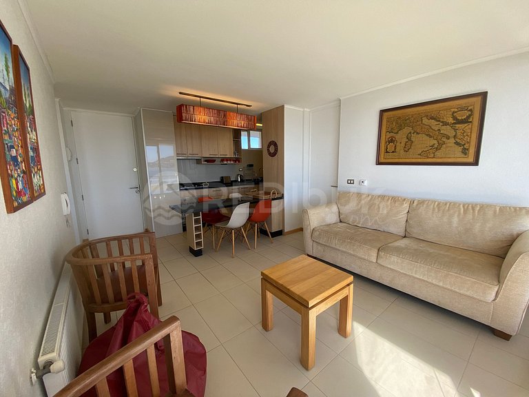 Apartment with incredible ocean views in Papudo.