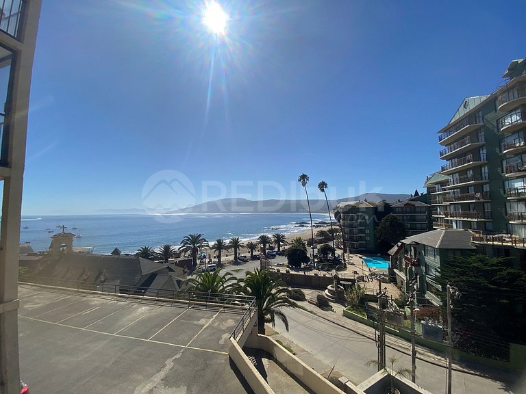 Spacious apartment with ocean views in Papudo.