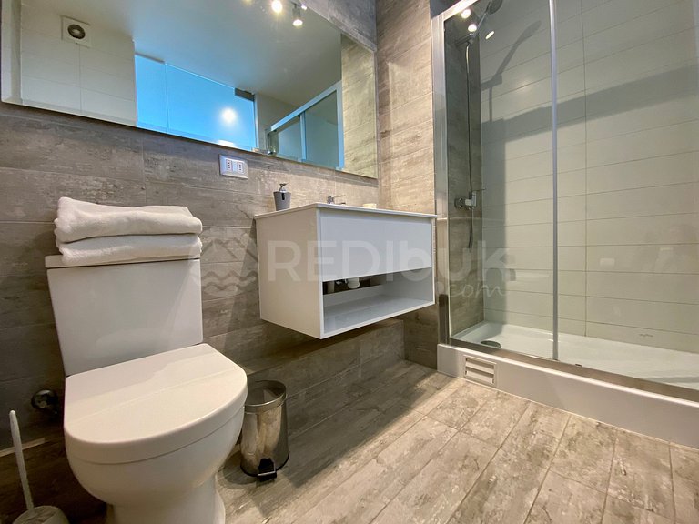 Modern apartment with outdoor and indoor pool