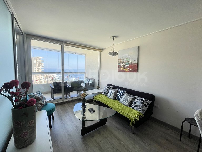 Rbk° Cómodo depto. para relajarse con vista al mar