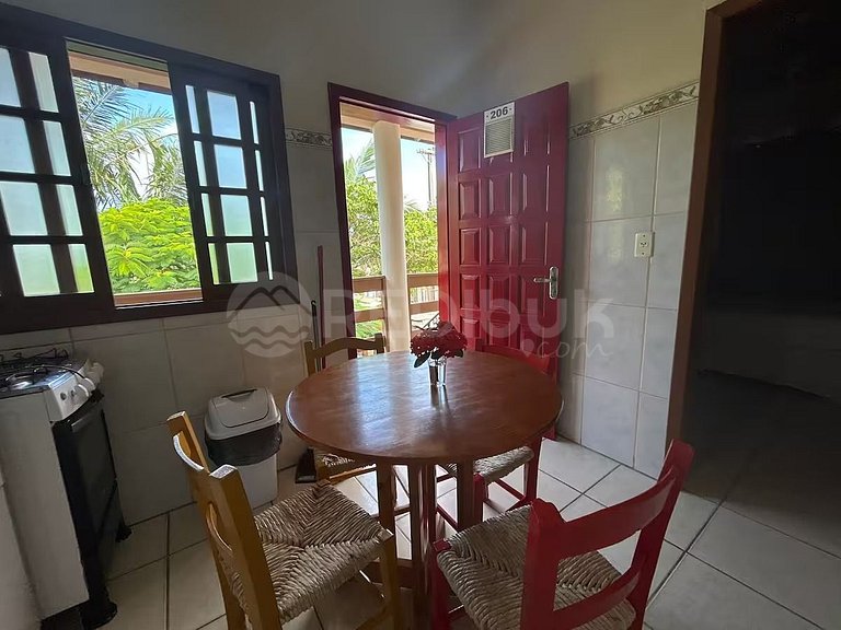 Rbk° Departamento entre lagoa y mar, 6 personas