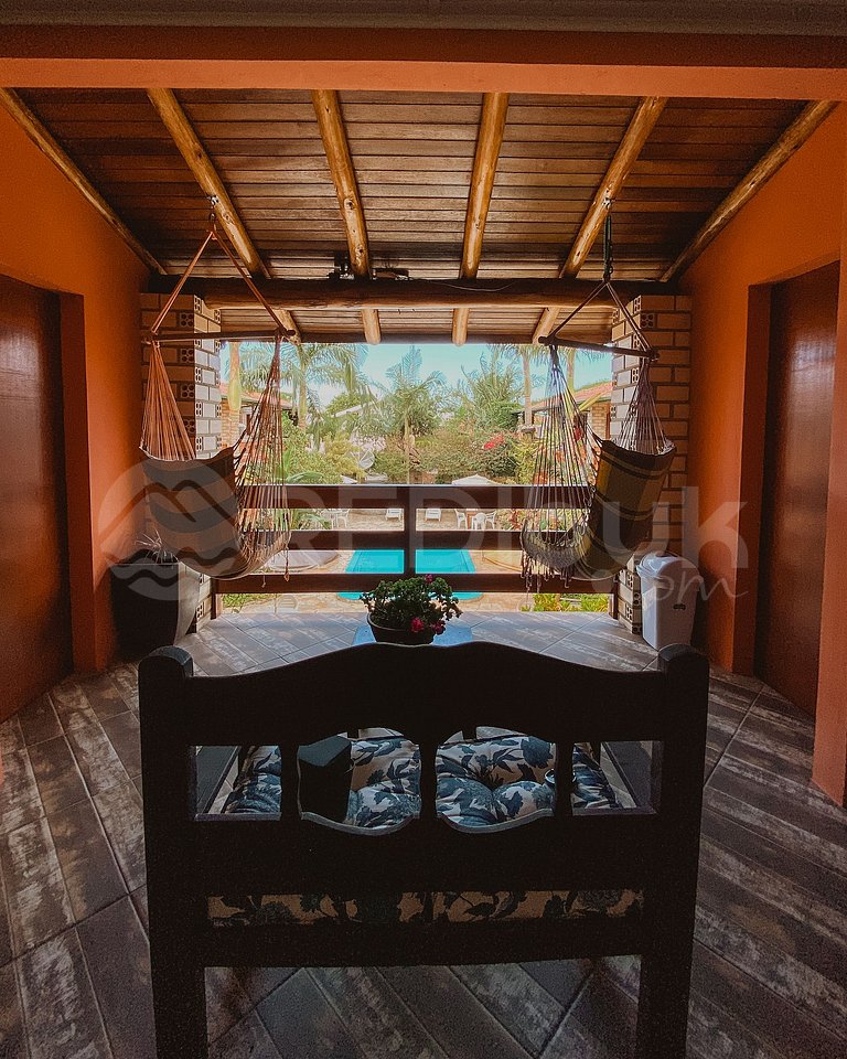Departamento entre lagoa y mar, 6 personas