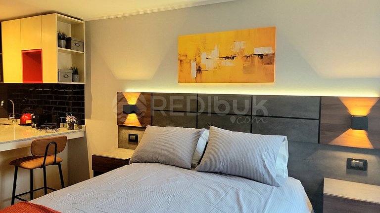 Rbk° Nuevo estudio con aire acondicionado en Stgo.