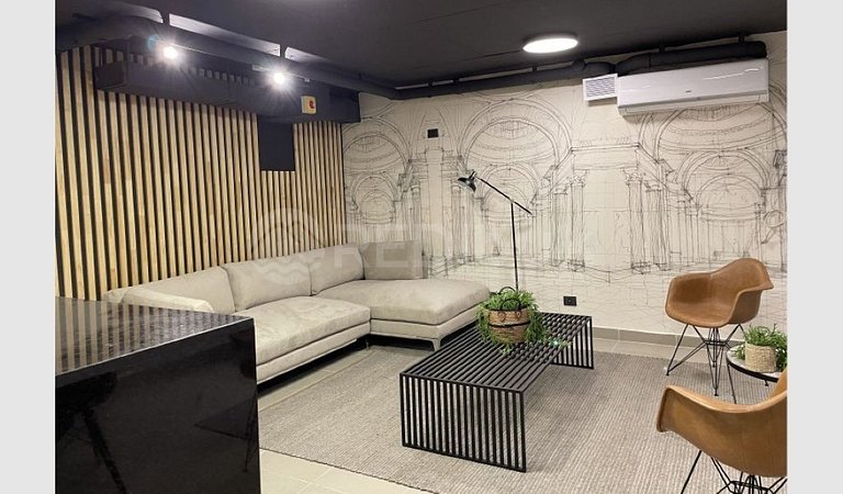 Rbk° Nuevo estudio con aire acondicionado en Stgo.