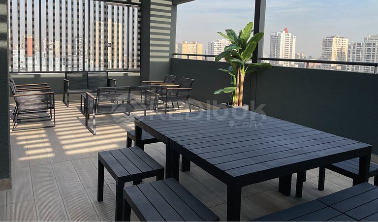 Rbk° Nuevo estudio con aire acondicionado en Stgo.