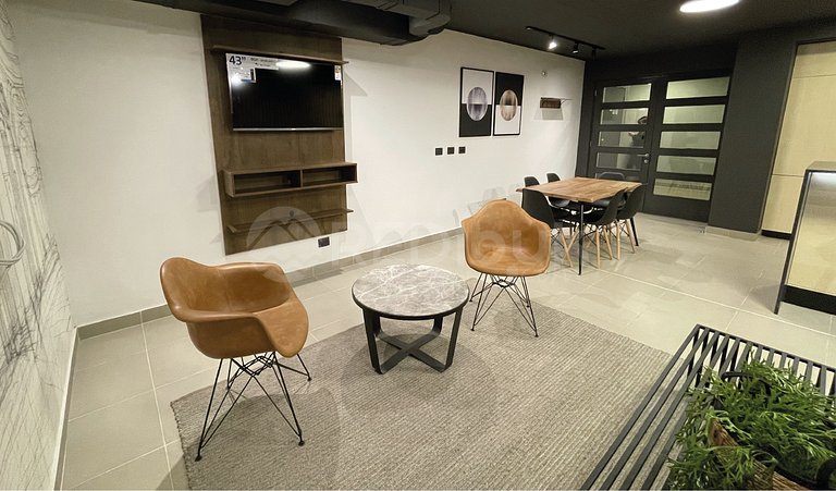 Rbk° Nuevo estudio con aire acondicionado en Stgo.