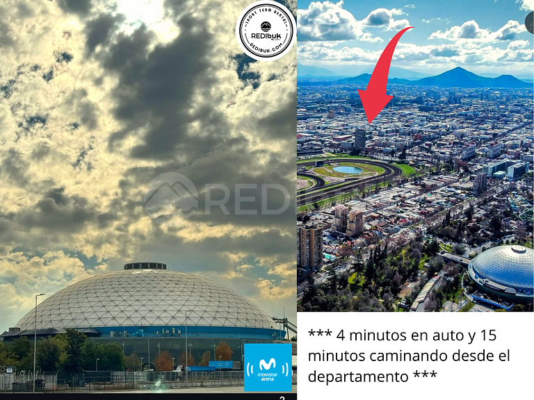 Incredible studio 2025 steps from Movistar Arena