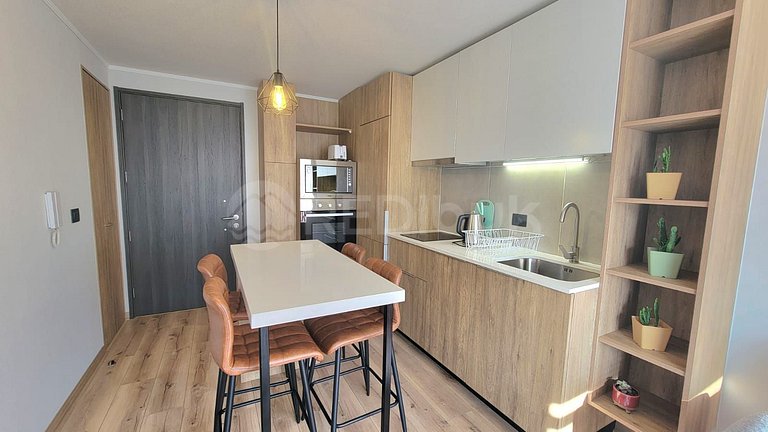 Rbk° Moderno departamento en el corazón de Stgo