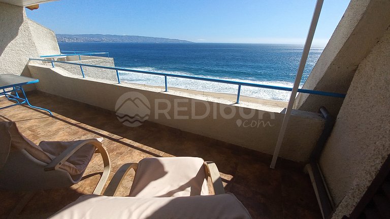 Rbk° Depto con vista insuperable al mar en Reñaca