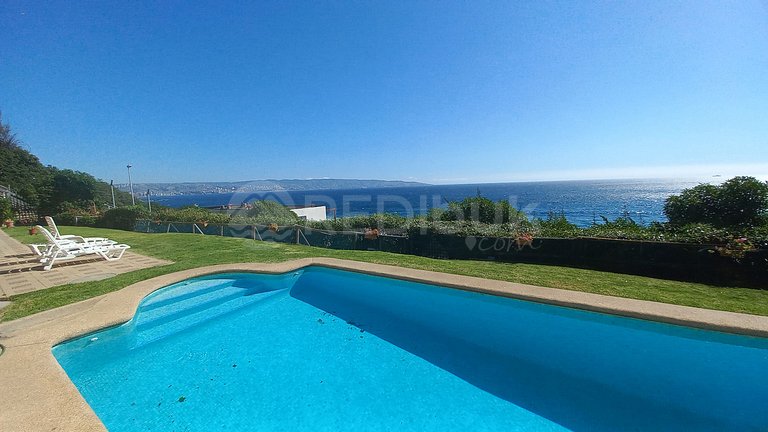 Rbk° Depto con vista insuperable al mar en Reñaca